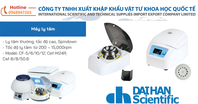 Máy ly tâm chính hãng DAIHAN - HÀN QUỐC