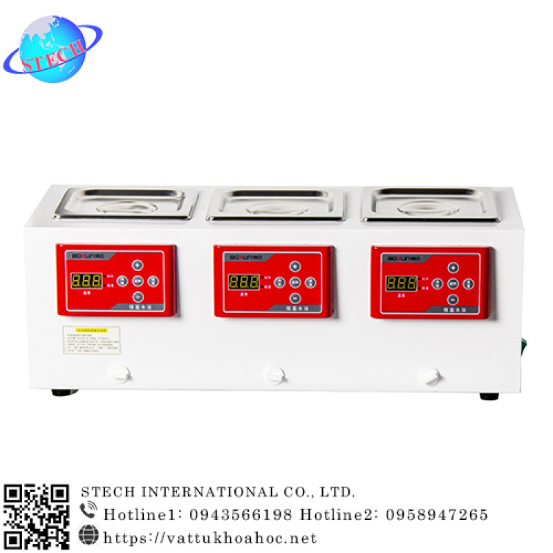 Bể ổn nhiệt 3 vị trí Boxun DK-8D
