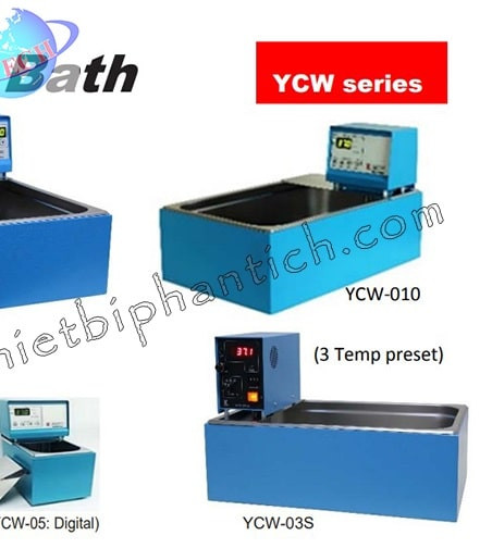 Bể cách thủy tuần hoàn 22 đến 34 Lít Gemmy YCW-SERIES (cài đặt đến 100oC)  