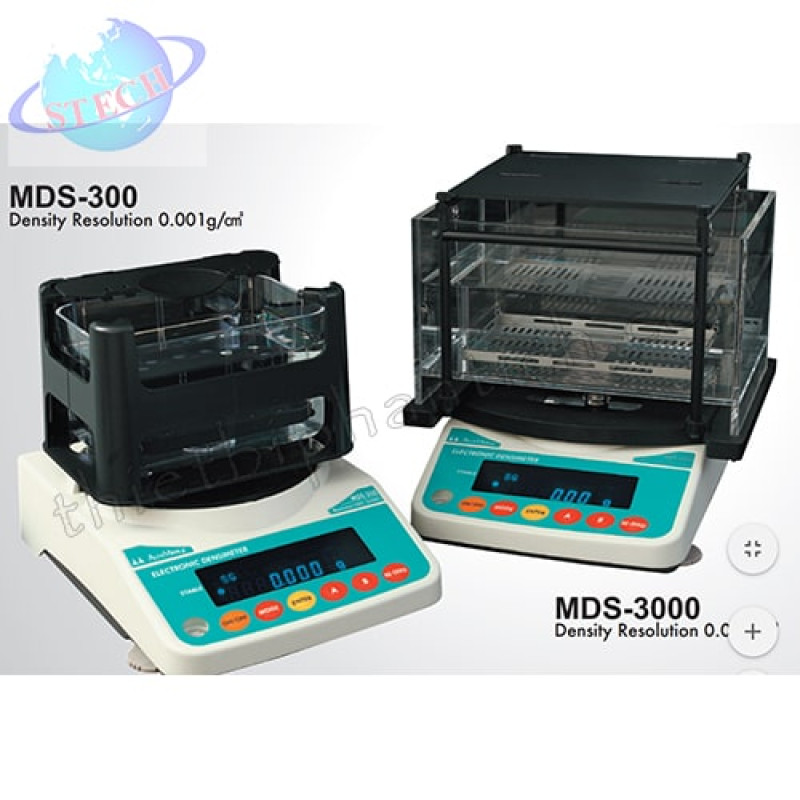Cân đo tỷ trọng Alfa Mirage đo mẫu rắn 3000g Nhật MDS-3000