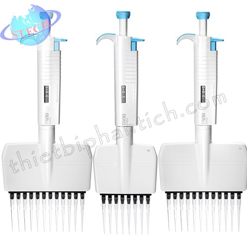Micropipet 12 kênh hấp tiệt trùng, thể tích điều chỉnh DLab MicroPette Plus 