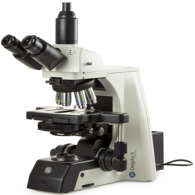 Kính hiển vi phản pha 3 mắt chuyên dụng trong y tế kết nối camera Euromex Hà Lan DX.2153‑PLPHi