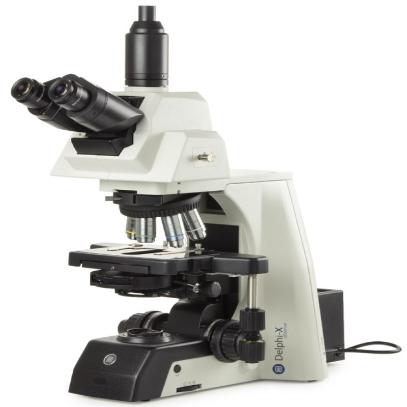 Kính hiển vi phản pha 3 mắt chuyên dụng trong y tế kết nối camera Euromex Hà Lan DX.2158‑PLPHi