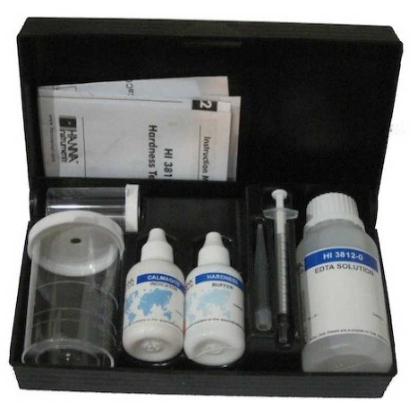 Bộ dụng cụ đo độ cứng tổng (0-300mg/L) kèm thuốc thử 100 lần đo  HI3812 HANNA Instrusment