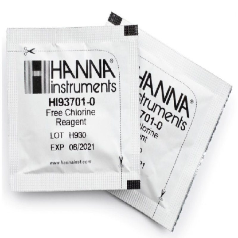 Thuốc thử clo dư dùng cho máy đo, 100 lần đo  HI93701-01 HANNA Instrusment