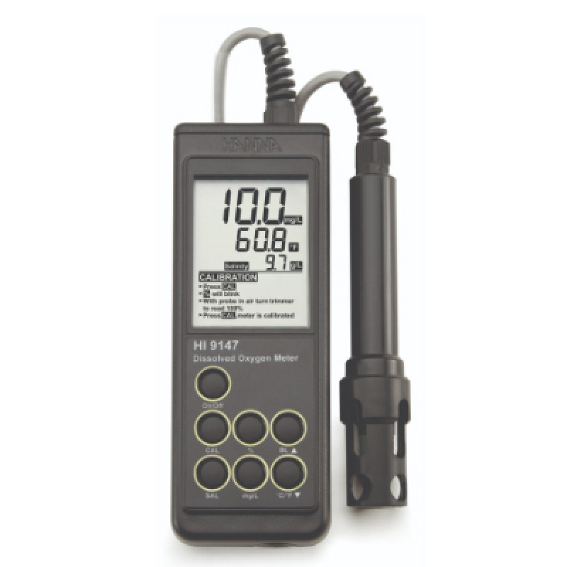 Máy đo Oxy hòa tan/ Nhiệt độ trực tiếp trong thủy sản  HI9147-04 HANNA Instruments