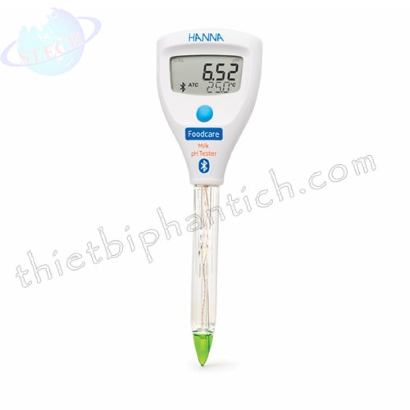 Bút đo pH nhiệt độ HALO2 Bluetooth trong sữa Hanna - USA HI9810342