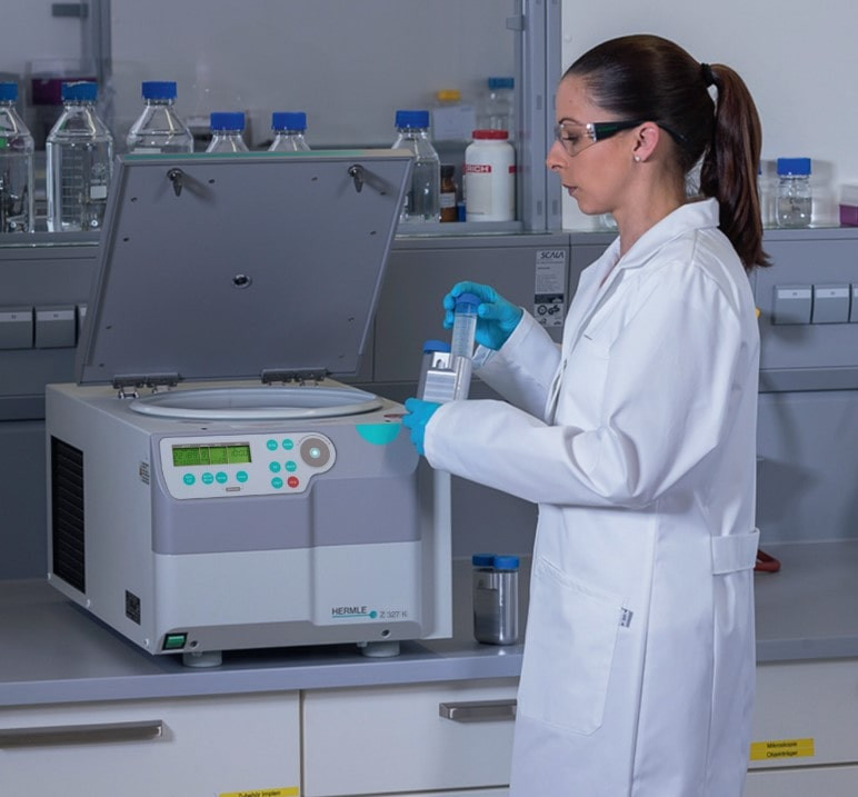 Máy ly để bàn 18.000 vòng/phút HERMLE Z 327 