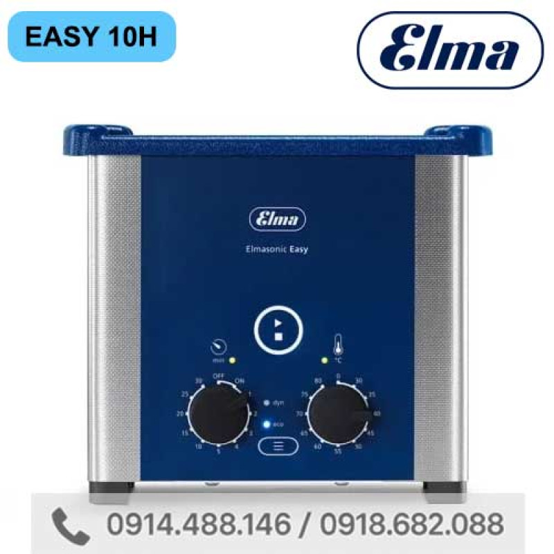 Bể rửa siêu âm gia nhiệt 0,9 lít ELMA EASY 10H