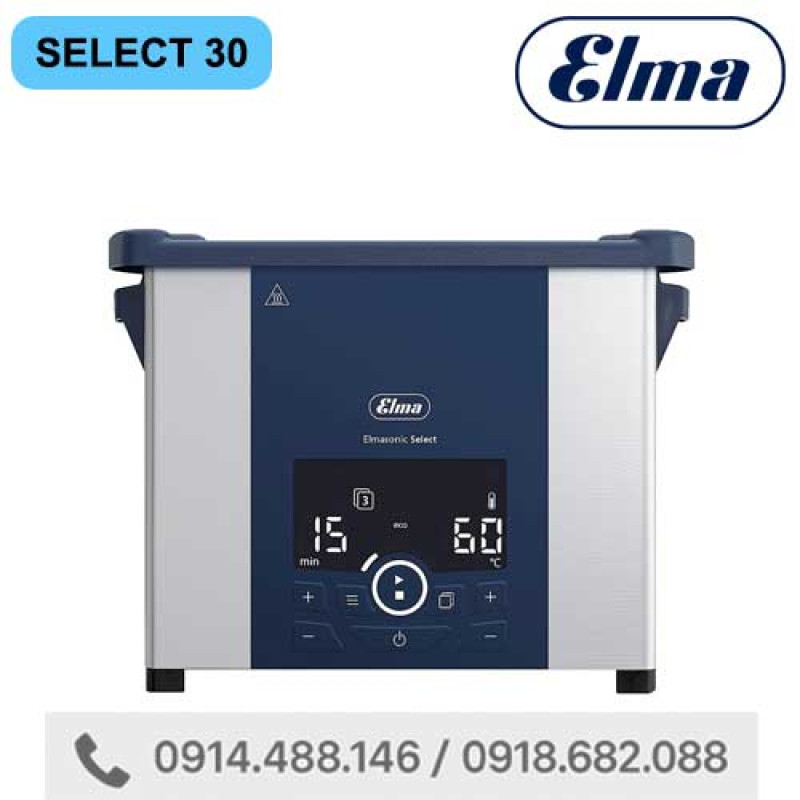 Bể rửa siêu âm 2,7 lít ELMA SELECT 30