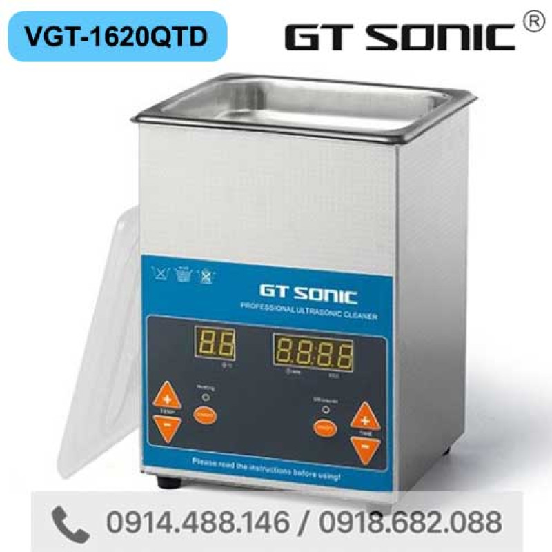 Bể Rửa Siêu Âm Đa Năng 2 lít GT SONIC VGT-1620QTD