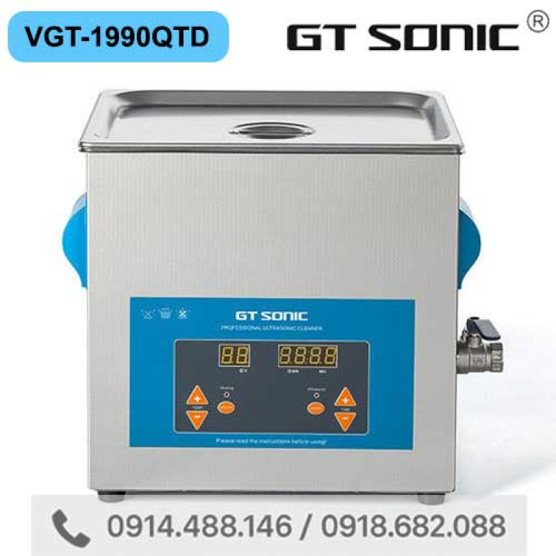 Bể Rửa Siêu Âm Đa Năng 9 lít GT SONIC VGT-1990QTD