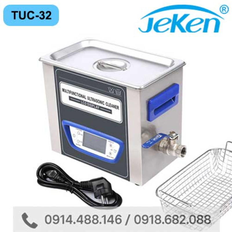 Bể Rửa Siêu Âm Đa Năng 3,2 lít JEKEN TUC-32