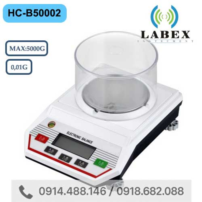 Cân Kỹ Thuật 2 Số Lẻ LABEX HC-B50002 (5000g/0.01g)