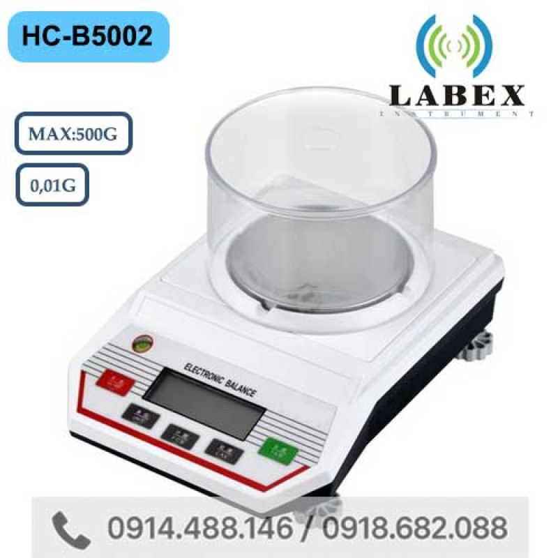 Cân Kỹ Thuật 2 Số Lẻ LABEX HC-B5002 (500g/0.01g)