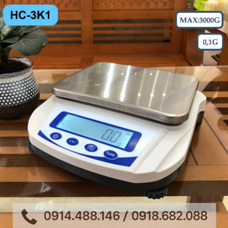 Cân Kỹ Thuật 1 Số Lẻ STECH HC-3K1 (3000g/0.1g)
