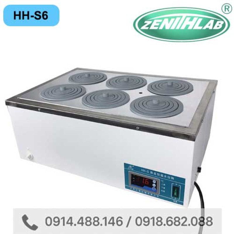 Bể Cách Thủy 6 Vị Trí ZENITH LAB HH-S6