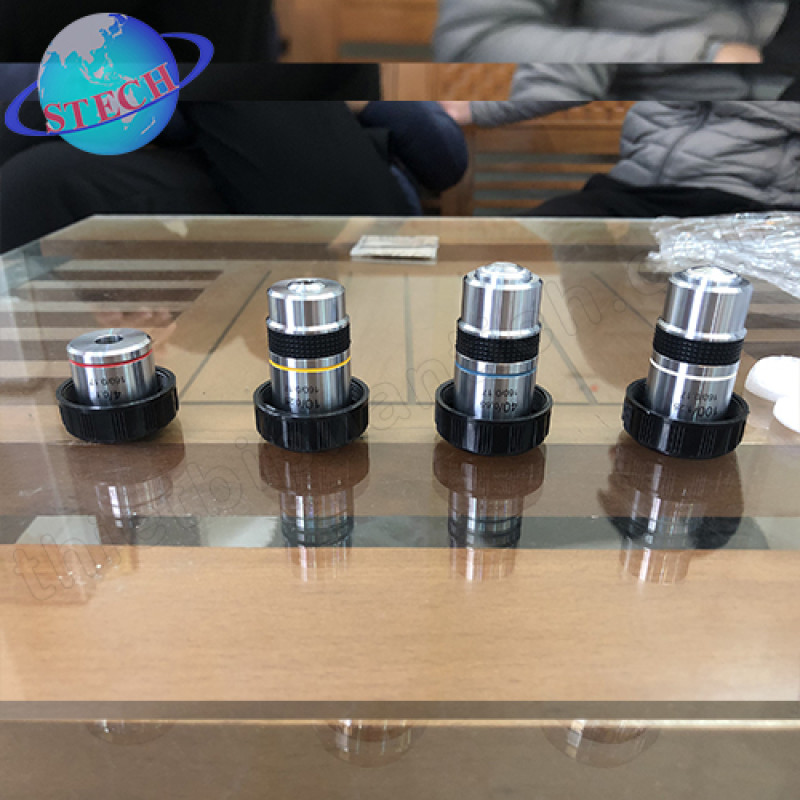 Vật kính sinh học 4X, 10X, 40X và 100X Kruss Đức