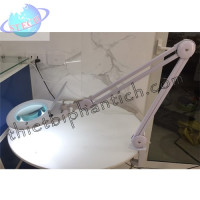 Kính lúp kẹp bàn STECH tiêu chuẩn Quốc Tế 8066A-5X-D2X (thấu kính xanh, tròn, loại xịn)