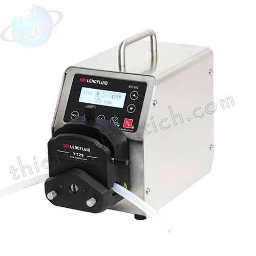 Bơm nhu động thông minh có thể thay đổi tốc độ Lead Fluid BT100S-1 đầu bơm 2×DG10-12(10 rollers) 