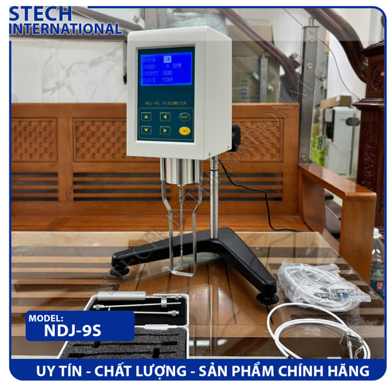 Máy đo độ nhớt hiện số, hiển thị nhiệt độ 