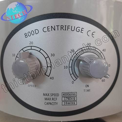 Máy ly tâm 4000 vòng/phút, 6 ống 20 ml 800D 