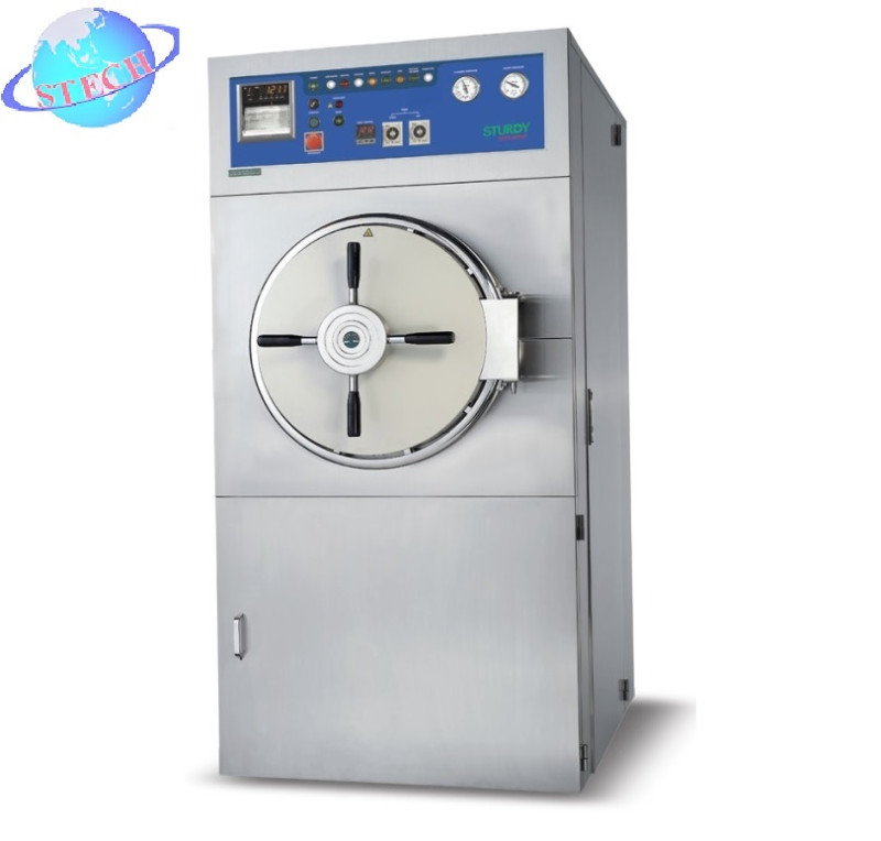 Nồi hấp 2 cửa tự động nằm ngang có điều khiển áp suất 143 lít Sturdy SAP-450D