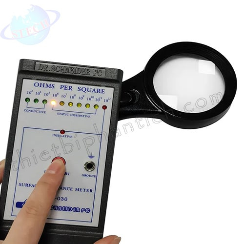 Kính lúp cầm tay chống tĩnh điện ESD 5X LED 