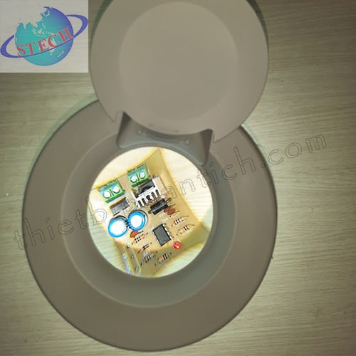 Kính lúp chân di động, thân gập, gương tròn LT-86E 5X Huỳnh Quang 