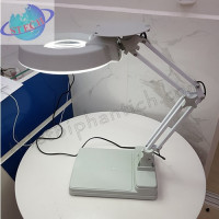 Kính lúp công nghiệp để bàn, thân gập, gương tròn LT-86C 10X Huỳnh Quang