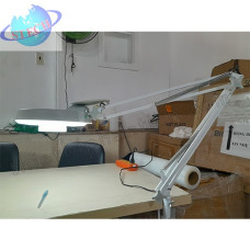 Kính lúp kẹp bàn, thân gập, gương tròn LT-86A 8X Led