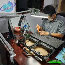 Kính lúp kẹp bàn, thân gập, gương tròn LT-86A 10X Huỳnh quang