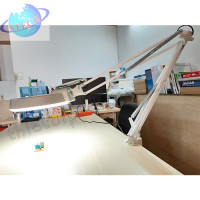 Kính lúp kẹp bàn, thân gập, gương tròn LT-86A 5X Led