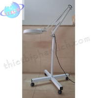 Kính lúp chân di động, thân gập, gương tròn LT-86E 5X LED