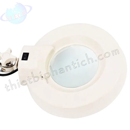 Kính lúp kẹp bàn, thân gập, gương tròn LT-86A 5X Huỳnh quang 