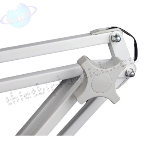 Kính lúp công nghiệp thân gập, thấu kính chữ nhật trắng, để bàn LT-86I 10X LED 