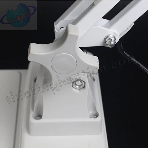 Kính lúp công nghiệp thân gập, thấu kính chữ nhật trắng, để bàn LT-86I 10X LED 