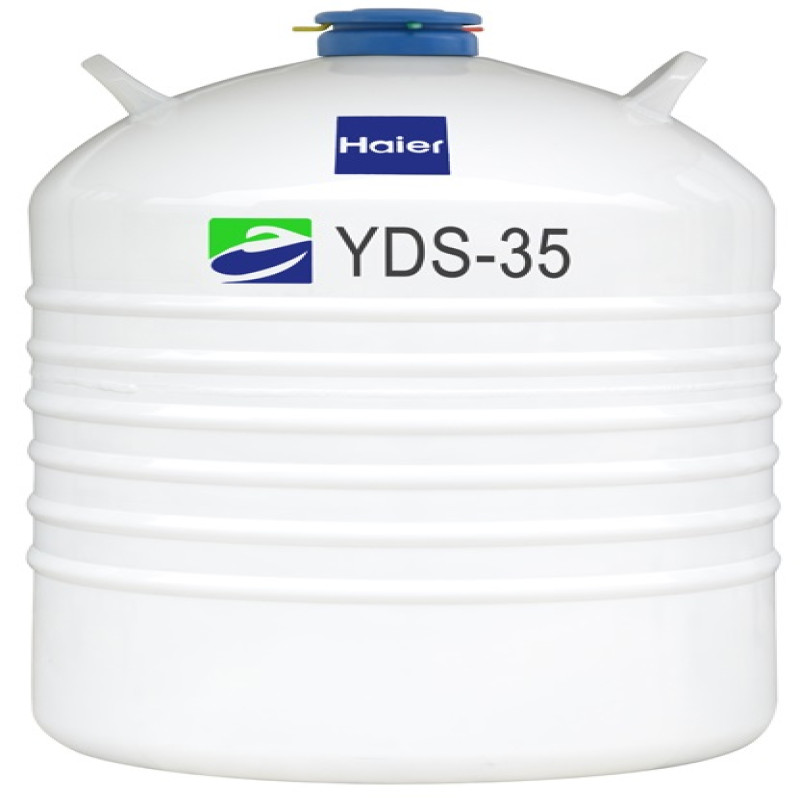 Binh đựng nitơ lỏng bảo quản mẫu lạnh 35 lít Haier YDS-35