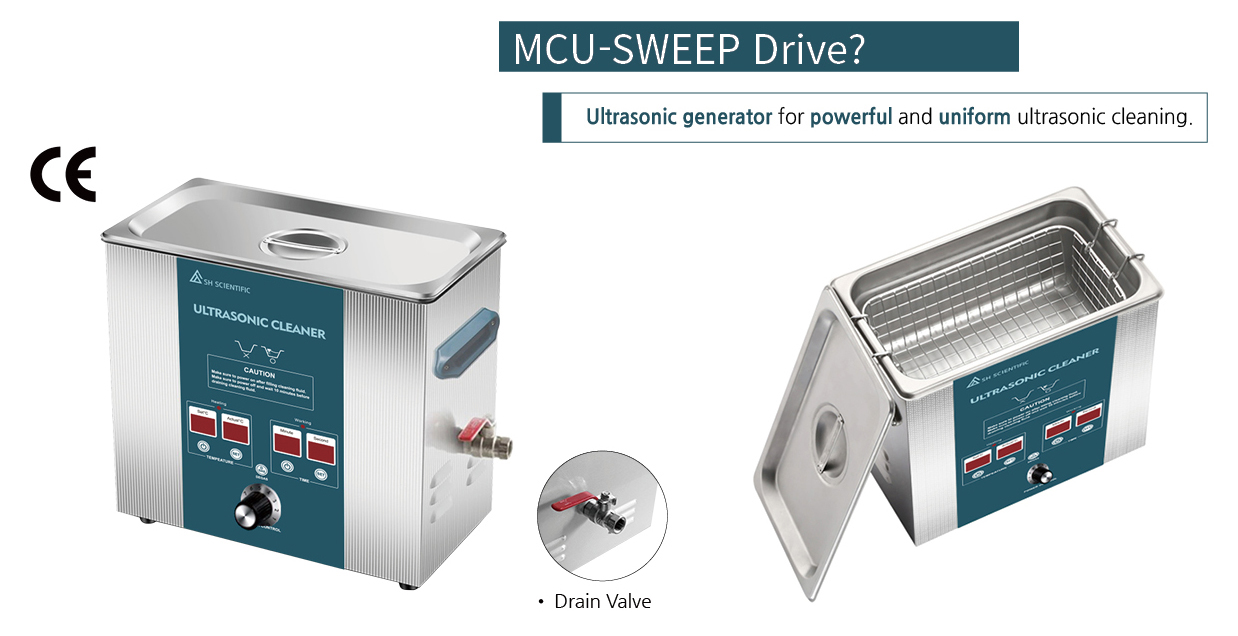 Hình ảnh model SH-WB-5UC thuộc dòng bể rửa siêu âm SH SCIENTIFIC SH-WB-UC series