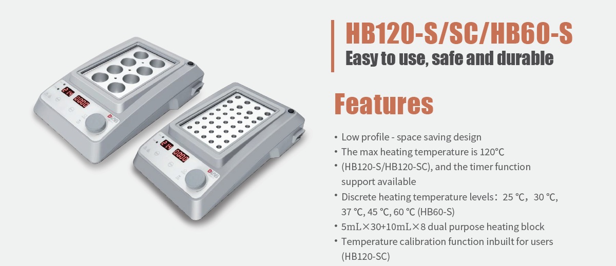 Tính năng dòng bể ổn nhiệt khô DLAB HB60/120