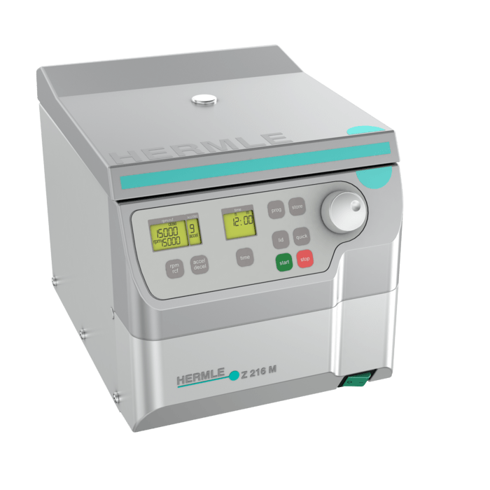 Máy ly tâm mini 12 ống 5ml reaction tubes 15.000 vòng/phút HERMLE Z 216 M