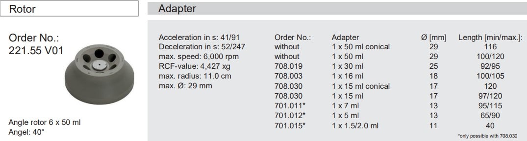 Máy ly tâm 6 ống x50ml 6.000 vòng/phút Hermle Z 206 A